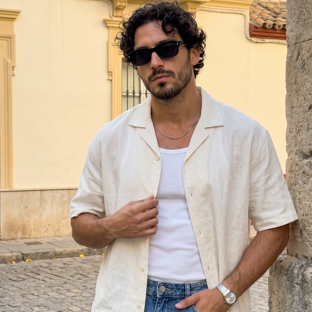 EYEKØNIK customer wearing eyewear