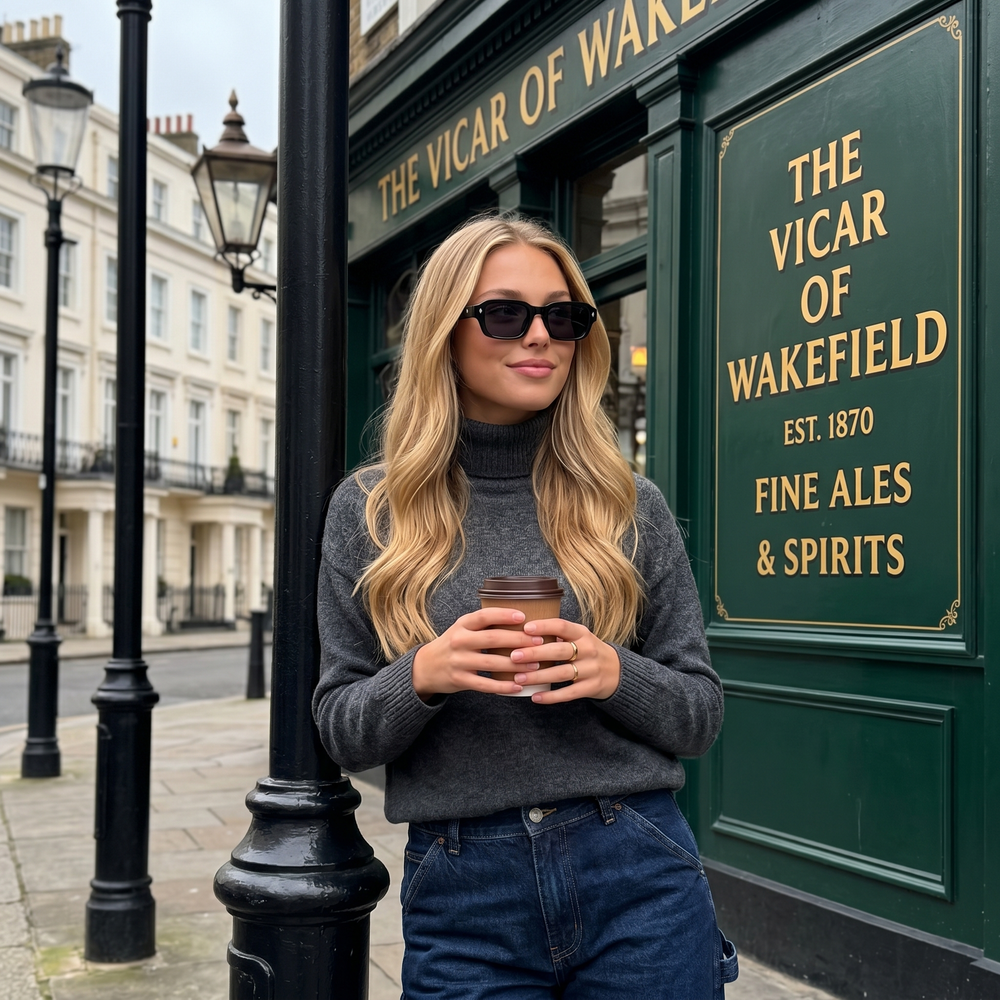 EYEKØNIK customer wearing eyewear