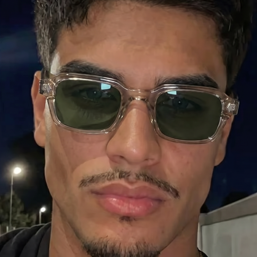 EYEKØNIK customer wearing eyewear