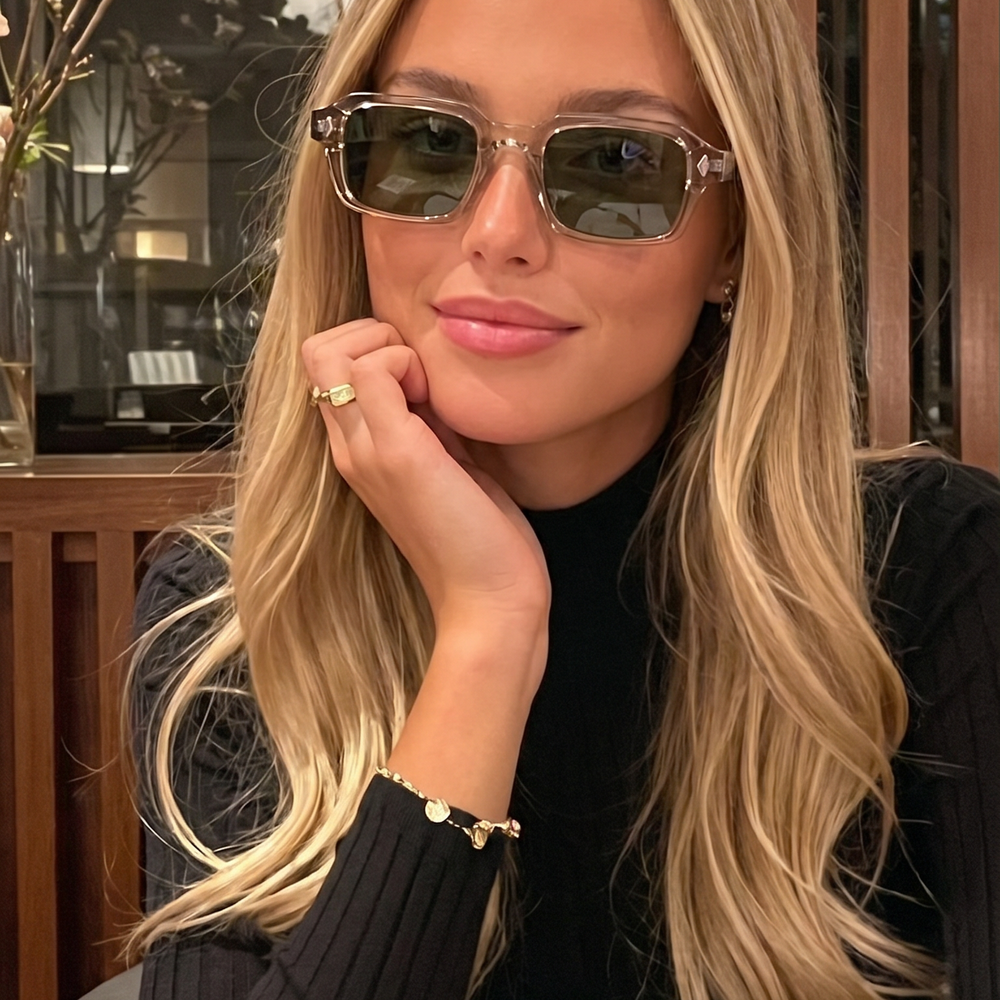 EYEKØNIK customer wearing eyewear